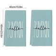thumbnail image 3 of Mouliraty Hello Pumpkin Fall Kitchen Towels Dish Towels, Pumpkin Striped Kitchen Maple Leaf Text Dishwashing Kitchen Dishwashing Bathroom Hand, Indoor Thanksgiving Harvest Seasonal Decorations, 3 of 6