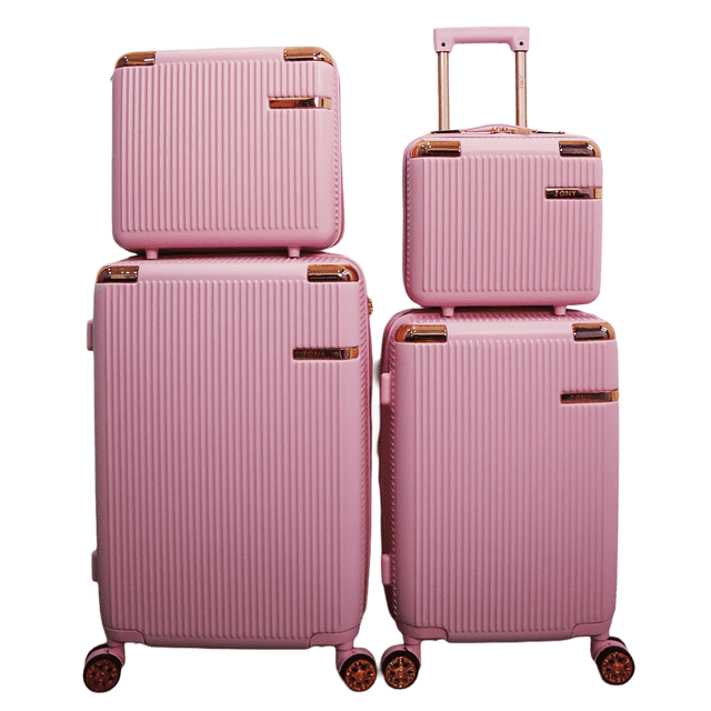 Set 4 Maletas De Viaje Jony Grande 20 kg Y 10 kg Con Candado Tsa Ruedas Giratorias