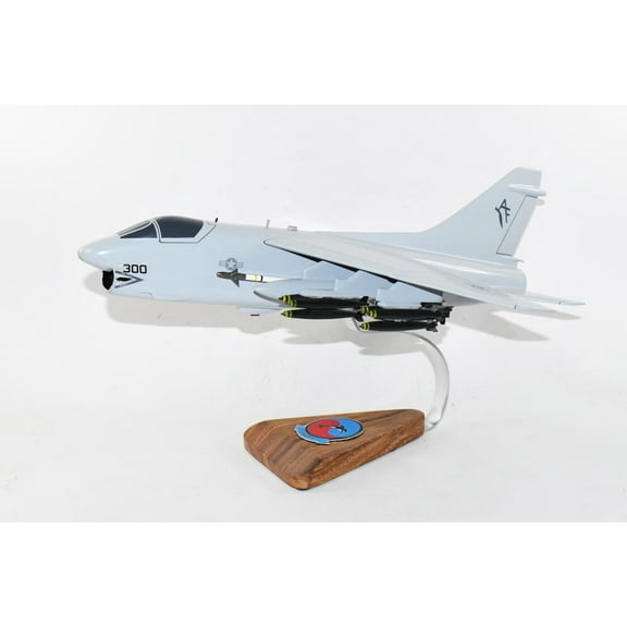 VA-203 Blue Dolphins A-7E Corsair II Model, LTV, 1/31 Mahogany Scale Model, Navy