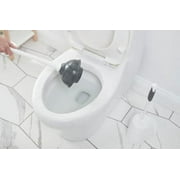 Clorox Toilet Plunger and Bowl Brush Combo Set with Caddy, White