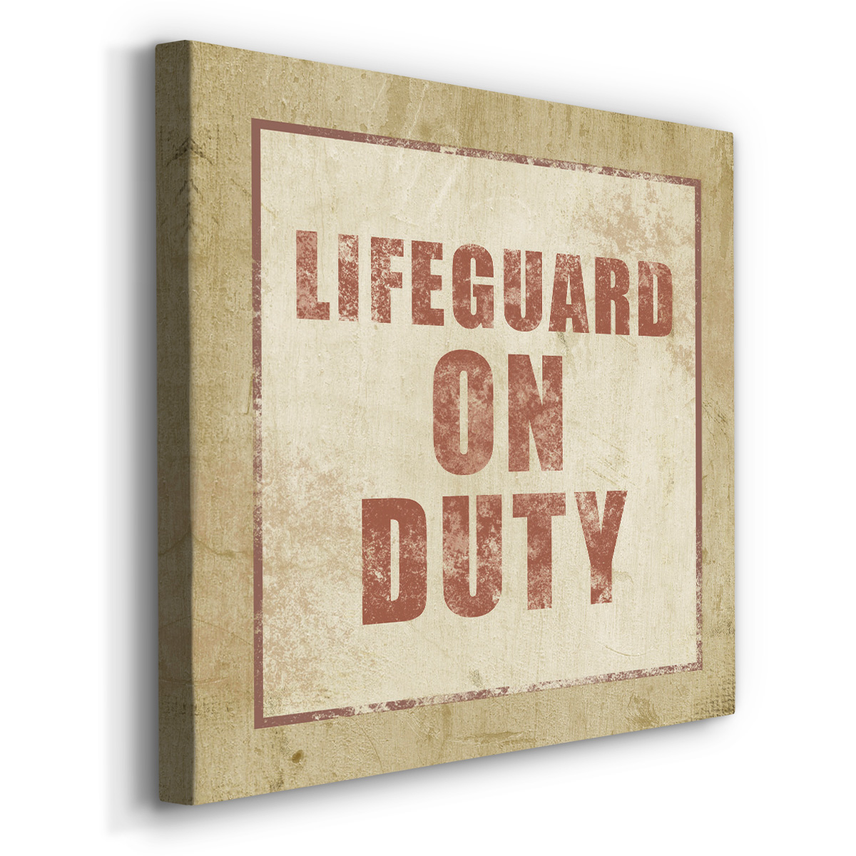 Wexford Home Beach Sign V-Premium Gallery Wrapped Canvas, 32" x 32" - Ready to Hang