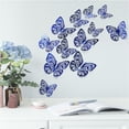 thumbnail image 6 of Munlar Wall Decals Peel and Stick,12PCS 3D Metal Texture Hollow Butterfly Wall Sticker, 6 of 6