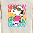 thumbnail image 3 of Peanuts - Groovy Stacked - Toddler And Youth Crewneck Fleece Sweatshirt, 3 of 6