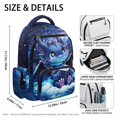 thumbnail image 5 of HELLHERO Starry Blue Dragon Casual School Bag, 17 Inch Durable Bookbag with Breathable Padded Straps for Elementary Students Daily School Use, 5 of 5