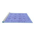 thumbnail image 2 of Ahgly Company Machine Washable Indoor Rectangle Oriental Blue Traditional Area Rugs, 7' x 9', 2 of 4