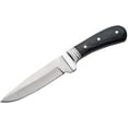 thumbnail image 3 of SZCO 9" Black Wild Deer Hunter Knife, Stainless Steel Fixed Blade with Silver Bolster and Black Handle, Traditional Hunting and Survival Tool with Sheath, 3 of 4
