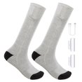 thumbnail image 1 of Calcetines unisex con batería eléctrica, vestido deportivo lavable para exteriores (calcetines gris oscuro+), 1 of 9