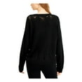 thumbnail image 2 of BAR III Womens Black Long Sleeve V Neck Sweater XS, 2 of 4