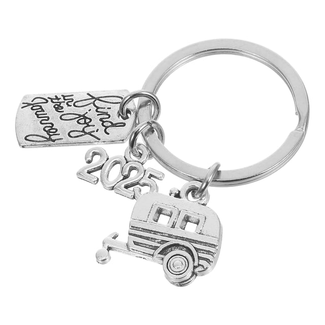 Llavero de viaje al aire libre, regalo de jubilación, bonito llavero de camper para viajeros, propietarios de autocaravanas, campistas y entusiastas de las vacaciones.