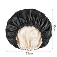 thumbnail image 3 of Silk Bonnet for Sleeping Women, Double Layer Satin Bonnet for Hair Care, Bonnets for Sleeping with Adjustable Elastic for Long, Curly, or Natural Hair Protection, 3 of 3