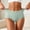 Green, variant on Women's Seamless High Waist Panties, Breathable Cross-Panel Structure, Soft & Supportive for All-Day Casual Wear Green Free Size