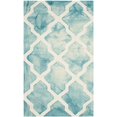 thumbnail image 2 of Safavieh Dip Dyed Turquoise Contemporary Rug - 2' x 3', 2 of 2