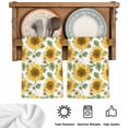 thumbnail image 5 of Sunflower Kitchen Towels Set of 2, Farmhouse Watercolor Botanical Summer Absorbent Dish Towels for Kitchen, Microfiber Hand Towel, Quick Drying Tea Towel for Cleaning Decorative Dishcloths, 5 of 7