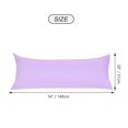 thumbnail image 2 of PiccoCasa Body Pillowcases Microfiber Pillow Cover with Zipper, Queen Lilac 20"x54", 2 of 6