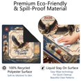 thumbnail image 4 of Navy Patriotic Eagle Fireworks Mahjong Mat 31.5x31.5 Inch | Non-Slip And Noise Reduction Mah Jong Table Mat Cover with Carrying Bag For Mahjong Lovers, Poker, Board Games And Dominoes, 4 of 7