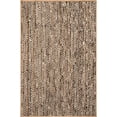 thumbnail image 2 of 3 Ft Square Black & White Cotton Jute Area Rug, Hand-Woven, Reversible, Farmhouse Boho Style, Durable & Pet-Friendly Rug for Living Room, Dining Room, and Bedroom, 2 of 5