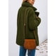 thumbnail image 5 of Abrigo PRETTYGARDEN Oversized de Sherpa Fleece con Piel Sintética Verde Talle S, 5 of 5