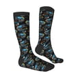 thumbnail image 3 of Picia Women Crew Soft Moisture-wicking Socks Cool Off-Road Vehicle Pattern Design Cotton Socks, One Size fit All, 3 of 9