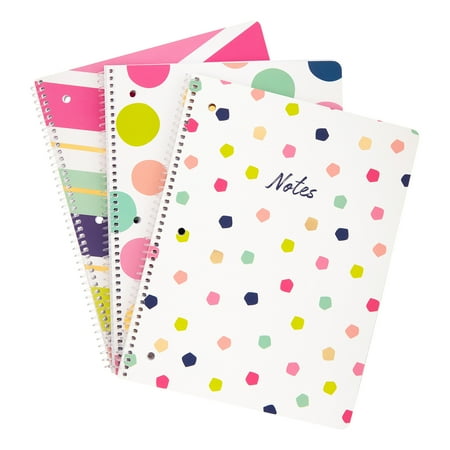 Happy 10.5x8 Notebook - 3pk