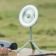 thumbnail image 4 of Ventilador eléctrico portátil de 3 en 1 recargable con luz LED tríodo de 2400mAh ventilador de campamento, 4 of 8