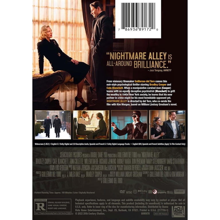 20th Century Studios - Nightmare Alley(DVD) Thriller - Walmart.com