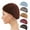 6-Piece Khaki, Grey ,Lake blue, Coffee ,Wine red ,Black, variant on Airvexalon 6-Piece Mesh Crochet Rayon Knit Snood Hat for Sleeping, Assorted Colors