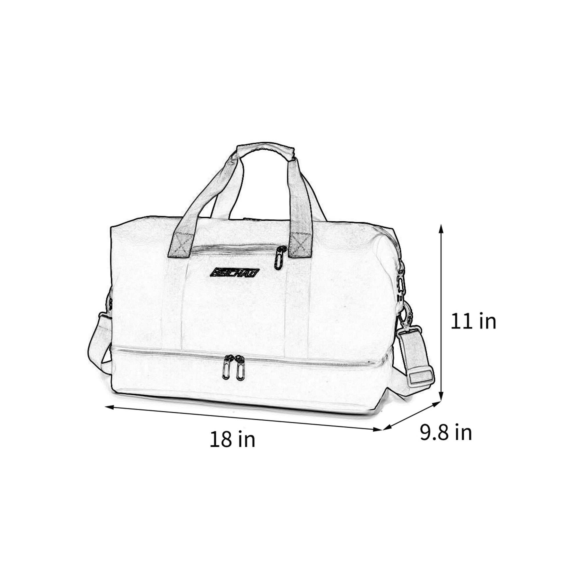 Glonme Men Shoulder Bag Large Capacity Crossbody Bags Multi