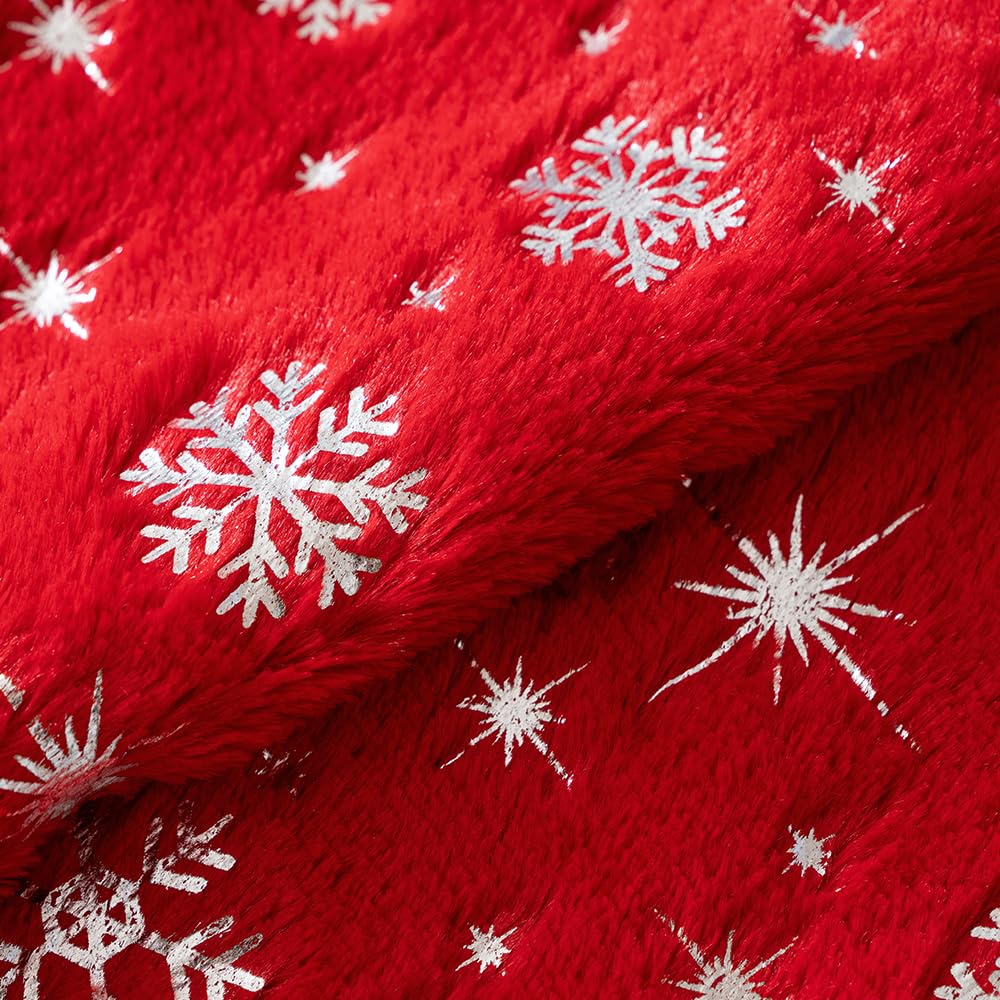 Lomyolo Snowflake Pillow Covers 18x18 Set of 2 Faux Fur photo 6