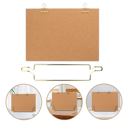 ELAYARD Small Corkboard Cork Board White Announcement Desk Use 1 Set