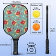 thumbnail image 3 of Pickleball Paddles Set,Pioneer Flower Floral Print Pattern Fiberglass Surface Pickleball Racket Set with 2 Indoor Outdoor Pickleball Balls and Pickleball Bag,Pickle-ball Equipment, 3 of 6