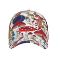 thumbnail image 2 of Fotbe Colorful Mushrooms (2) Baseball Cap, Colorful Mushrooms (2) Print Dad Hat,Outdoor Hat,Adjustable Sports Cap, Perfect For Activities, 2 of 9