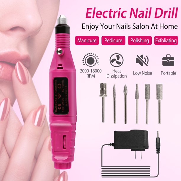 iMounTEK Nail File Drill Kit Finger Toe Nail Care Electric Nail Polishing Machine Manicure