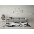 thumbnail image 3 of Ahgly Company Indoor Rectangle Abstract Gray Modern Area Rugs, 5' x 8', 3 of 4