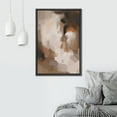thumbnail image 3 of PixonSign Framed Wall Art Pastel Grunge Watercolor Brown Abstract Artwork Colorful Oil Paintings Modern Canvas Prints Minimalism Contemporary Nordic Decorative for Rooms - 24"x36" Black, 3 of 5