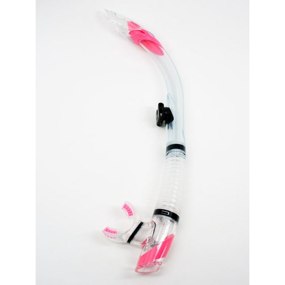 Atomic Aquatics SV2 Premium Semi-Dry Snorkel  Clear/pink