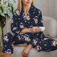 thumbnail image 6 of Sikiie Astronaut Surfing Pajamas for Women Set, Womens Pajama Sets, Lounge Sets for Women, 2pjs for Women-Small, 6 of 7