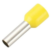 Baomain AWG 10/6.0mm Wire Copper Crimp Connector Insulated Ferrule Pin Cord End Terminal E6012 Yellow Pack of 100