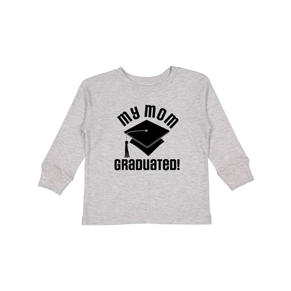 Inktastic My Mom Graduated Boys or Girls Long Sleeve Toddler T-Shirt