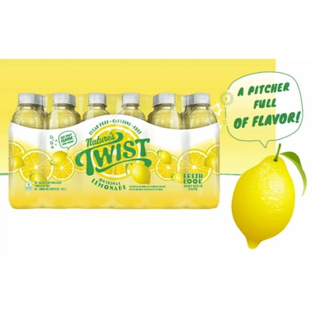 Nature's Twist Sugar Free Lemonade, 16.9 Ounce (24 Pack)