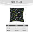 thumbnail image 4 of Bingfone Space Rockets Linen Throw Pillow Covers Cushion Case Pocket Button Vintage Farmhouse Pillowcase-16"x16", 4 of 9