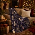 thumbnail image 3 of Moonlit Purr Society Enchanting Feline Fantasy Art, Mystical Pet Portrait Pattern, Warm Flannel Blanket for Living Room and Bedroom, Cat Lovers Thanksgiving Gift, Pet Lover Home Decor, 3 of 9