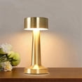 thumbnail image 2 of Retro LED Touch Metal Table Lamp 3 Colors Dimmable Ambient Lights, 2 of 5