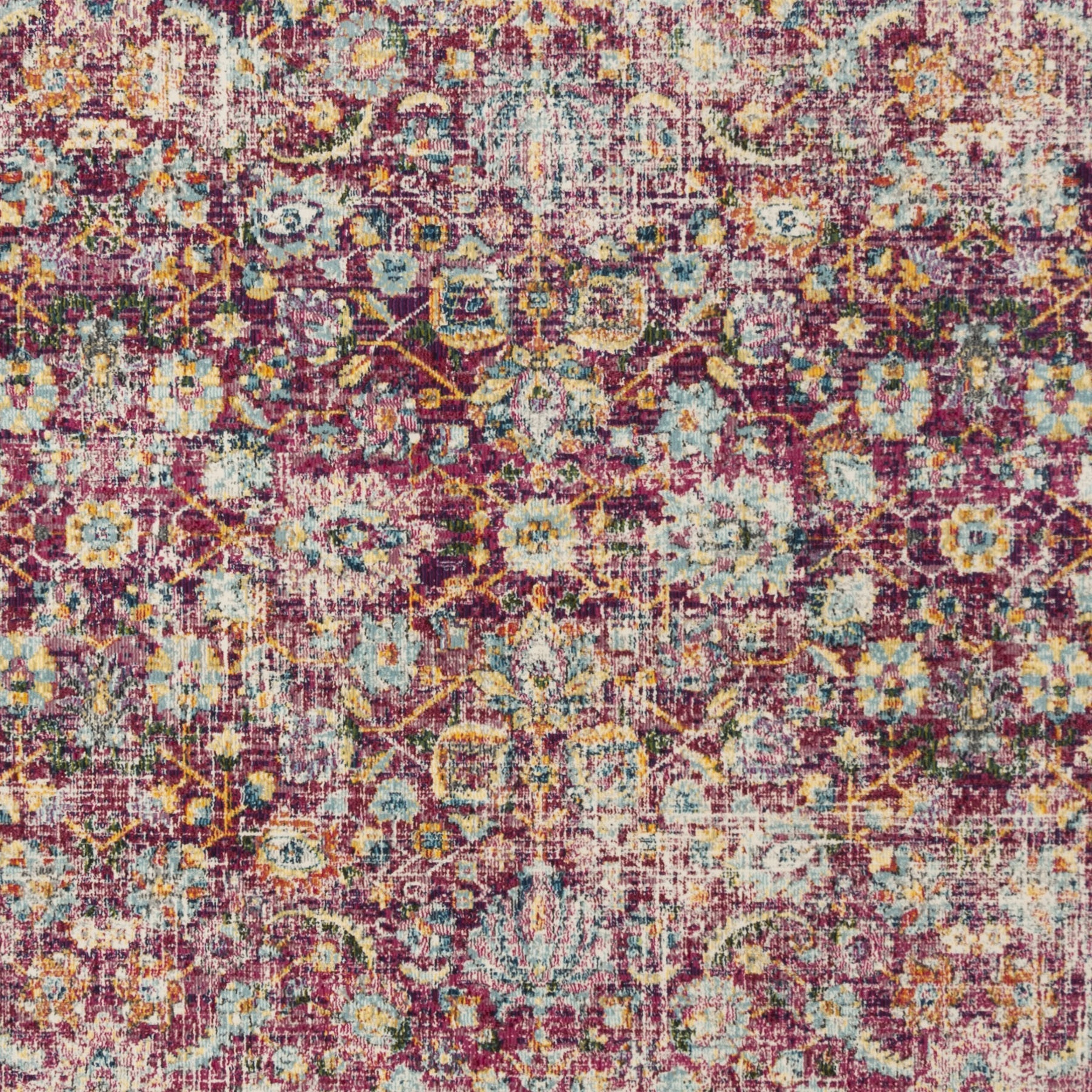 SAFAVIEH Merlot Pinwheel Floral Area Rug, Red/Multi, 9' x 12'