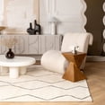 thumbnail image 2 of Rug Branch Modern Boho Hand-Tufted Beige Black Indoor Area Rug - 8x10, 2 of 7