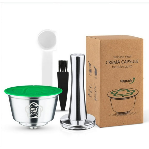 Quality Drinks With Increased Crema, Stainless Steel Refillable Pods, Compatible With Dolce Gusto, Food Grade Material, Easy Operation, Money Saver, Holds Approximately 10G Of