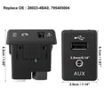thumbnail image 4 of USB Port Socket Auxiliary Jack 4 Pins Audio Video Jack Compatible For 370Z Altima Frontier Kicks NV Rogue Rogue Sport Xterra Replaces 795405004 28023-4BA0, 4 of 8