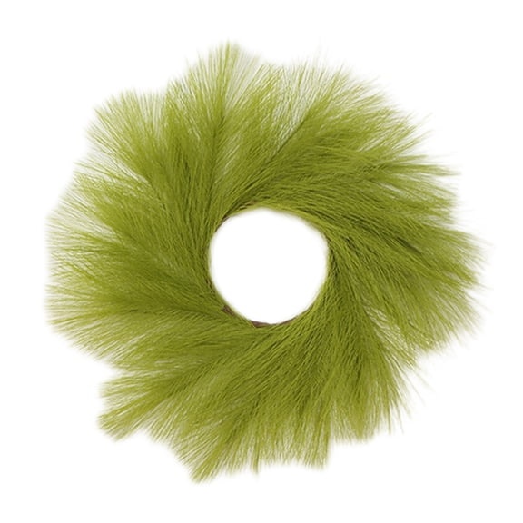 Farfi Artificial Pampas Grass Wreath Front Door Wall Mounts DIY Garland Centerpiece Flower Arrangement Home Decor(Green)