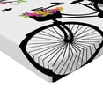 thumbnail image 2 of Ambesonne Nature Fitted Sheet, Spring Tree Birds Bike, Twin Size, Multicolor, 2 of 3