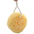 thumbnail image 3 of Unique Bargains Home Bath Shower Yellow Round Body Clean Soft Sponge w White Loop, 3 of 5
