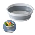 thumbnail image 3 of Escurridor De Alimentos Plegable Cesta De Colador De Cocina Plegable De Doble Capa Contenedor De Lavado De Vegetales Cesta De Almacenamiento Tazón Para Servir Con Huecos Y Tazón De Agua Para Picnic Minnieouse HA027995-02, 3 of 7
